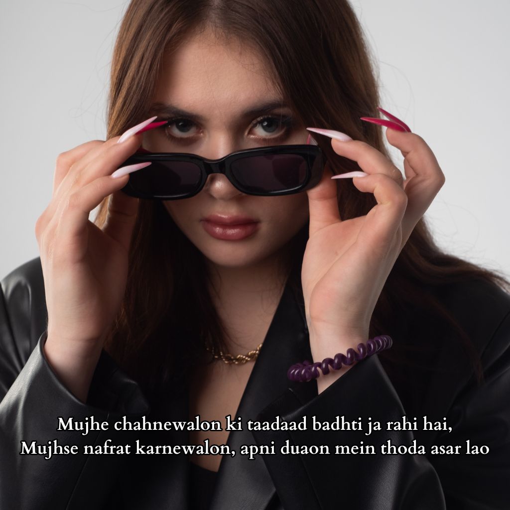 You are currently viewing 120+ Attitude Shayari for Girls in English – Bindass Status & Quotes